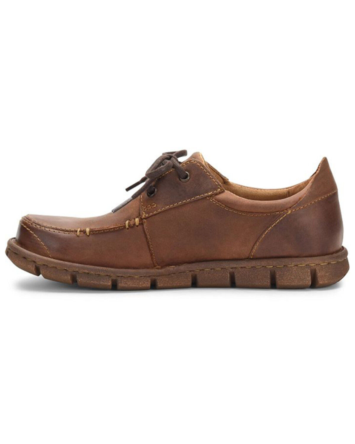 Image #3 - Born Men's Joel Causal Shoes - Moc Toe, Lt Brown, hi-res