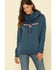 Kimes Ranch Women's Two-Scoops Logo Hoodie Sweatshirt, Blue, hi-res