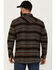 Image #4 - Moonshine Spirit Men's Underground Striped Print Long Sleeve Snap Western Shirt, Blue, hi-res