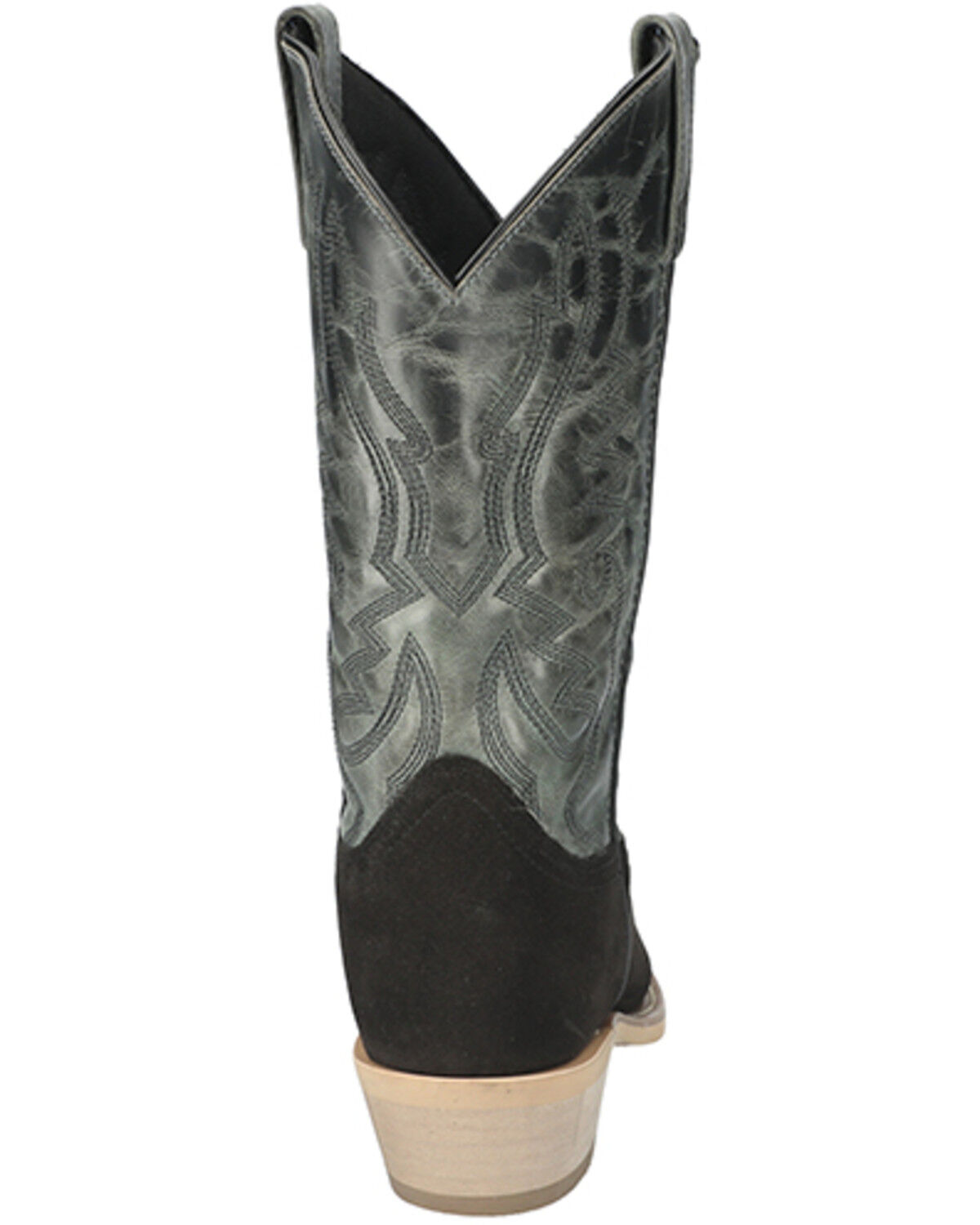 Image #5 - Smoky Mountain Men's Santa Fe Performance Western Boots - Square Toe, Black, hi-res