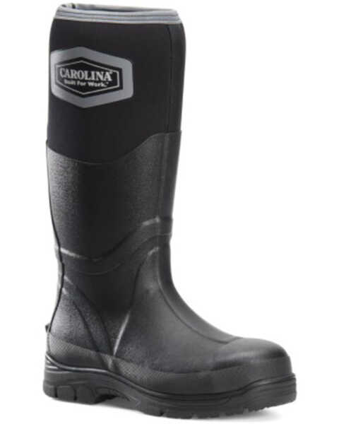 Image #1 - Carolina Men's Tall Mud Jumper Rubber Boots - Soft Toe, Black, hi-res