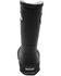 Image #5 - Bogs Boys' Plush Rain Boots - Round Toe, Black, hi-res