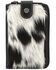 Image #1 - Montana West Women's Western Genuine Hairon Cowhide Phone Case Crossbody Wallet, Black, hi-res