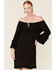 Roper Women's Ruffle Sleeve Dress, Black, hi-res