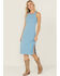 Image #1 - Idyllwind Women's Wild Love Ribbed Midi Dress, Light Blue, hi-res
