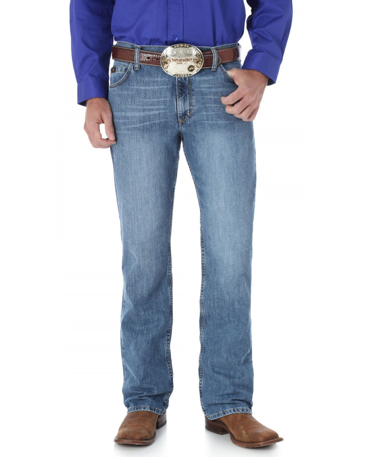 Image #3 - Wrangler 20X Men's Payson Slim Straight Leg Jeans - Big and Tall, Denim, hi-res