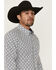 Image #2 - RANK 45&reg; Men's Desert Walk Medallion Print Long Sleeve Button-Down Stretch Western Shirt, Blue, hi-res