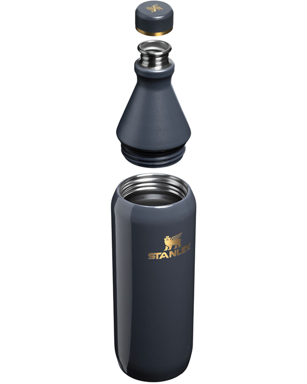 Image #3 - Stanley 20oz All Day Slim Bottle, Dark Grey, hi-res