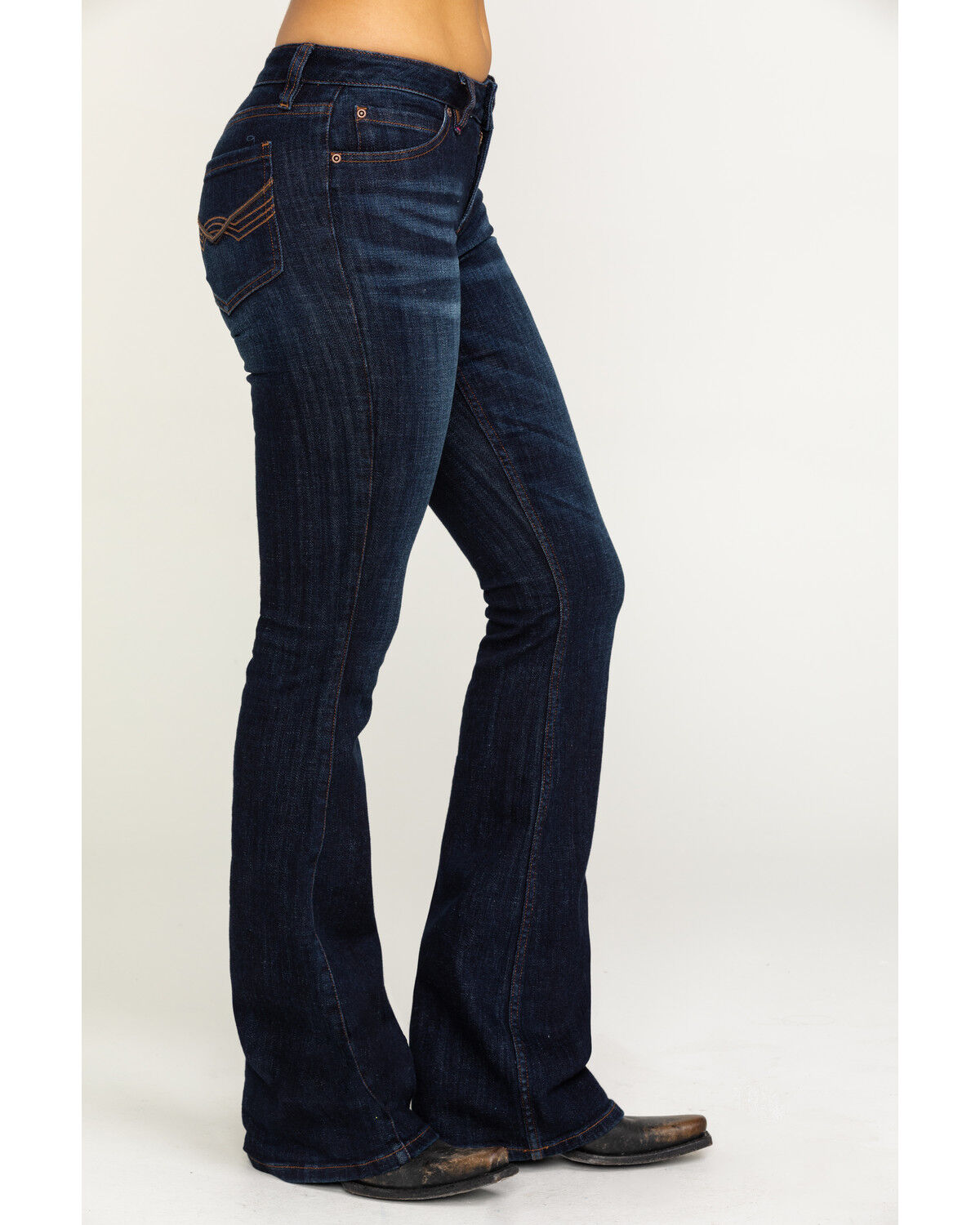 Image #3 - Idyllwind Women's Whiskey Debbie Dark Wash Bootcut Stretch Jeans, Blue, hi-res