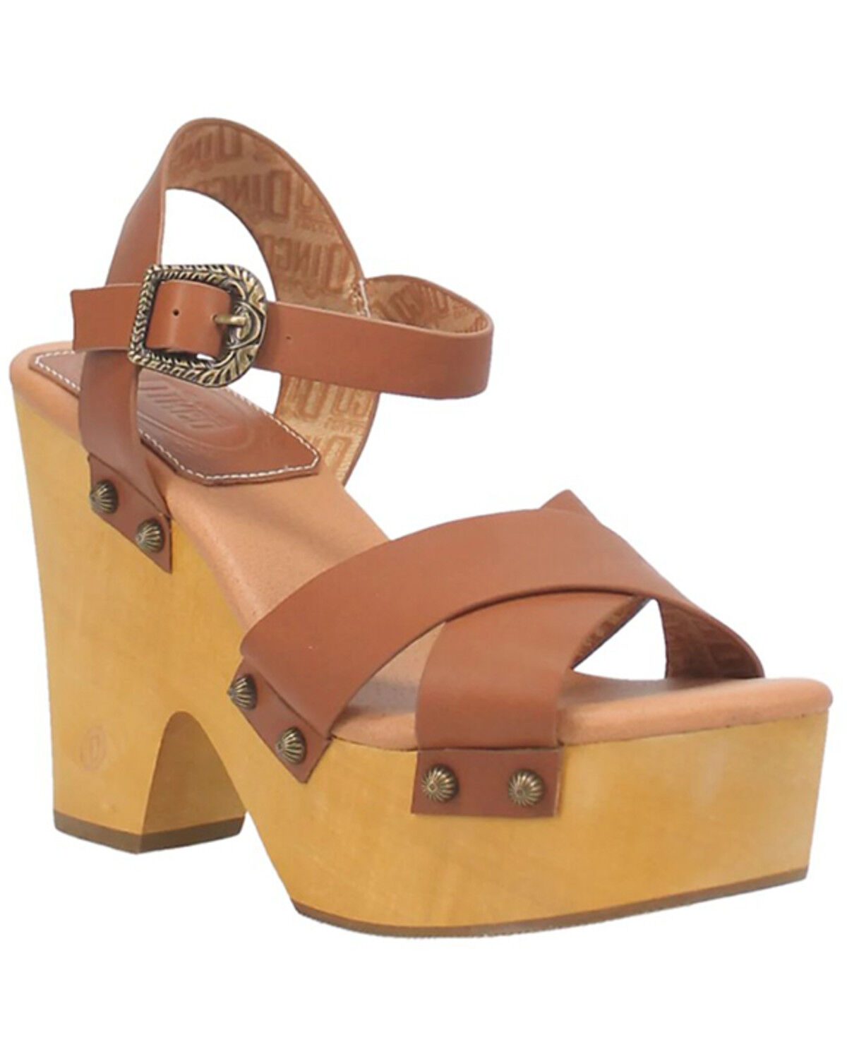 Image #1 - Dingo Women's Woodstock Sandals, Tan, hi-res