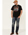 Image #2 - Junk Food Clothing Men's Mustang Ride The Pony Graphic T-Shirt, Black, hi-res