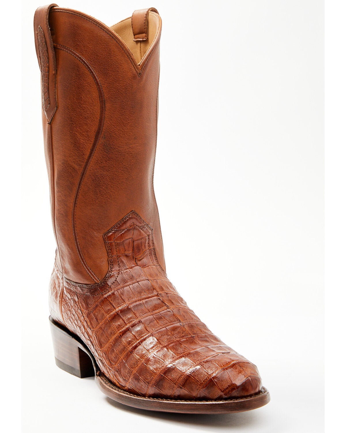 Cody James Black 1978&reg; Men's Chapman Exotic Caiman Belly Western Boots - Round Toe, Cognac, hi-res