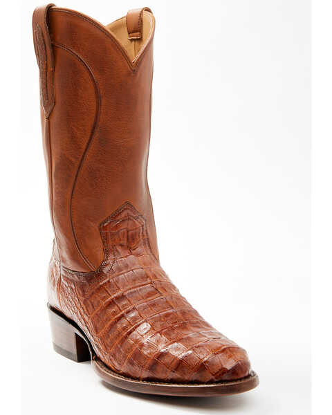 Cody James Black 1978® Men's Chapman Exotic Caiman Belly Western Boots - Medium Toe , Cognac, hi-res