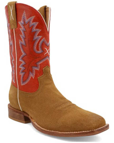 Twisted X Men's Tech X™ Western Boot - Broad Square Toe, Red, hi-res