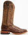 Image #2 - Horse Power Men's Nile Croc Western Boots - Square Toe, Brown, hi-res