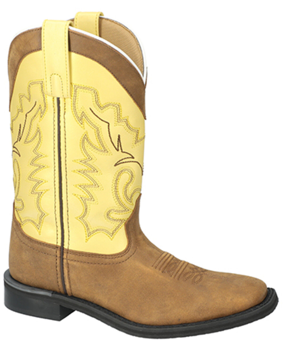 Image #1 - Smoky Mountain Women's Yellow Rose Western Boots - Broad Square Toe, , hi-res
