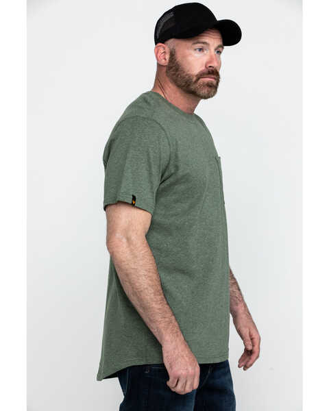 Image #3 - Hawx Men's Green Pocket Crew Short Sleeve Work T-Shirt , , hi-res