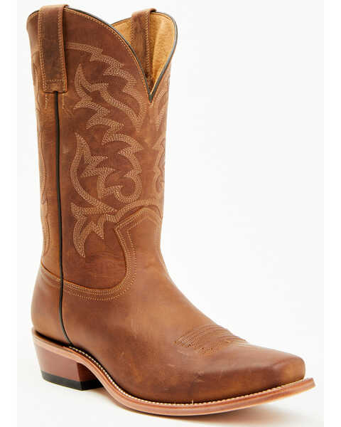 Image #1 - Moonshine Spirit Men's Crazy Horse Vintage Western Boots - Square Toe, Brown, hi-res