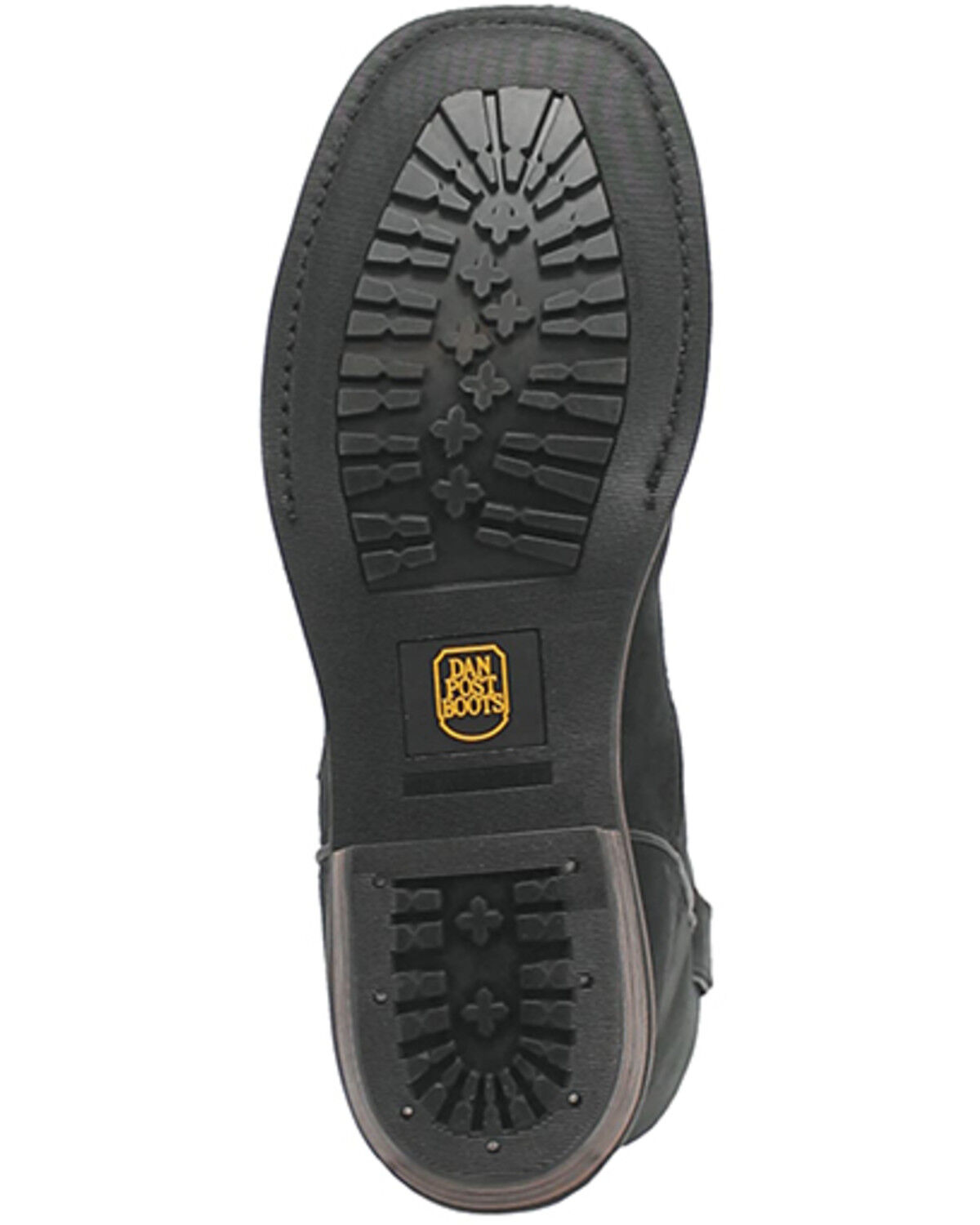 Image #7 - Dan Post Men's Las Cruces Waterproof Performance Boots - Broad Square Toe, Black, hi-res