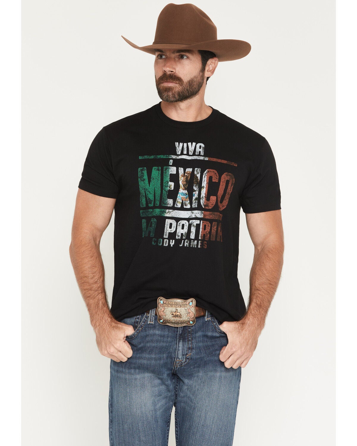 Cody James Men's Viva Mexico Short Sleeve Graphic T-Shirt, Black, hi-res