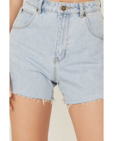 Image #2 - Rolla's Women's Mirage Nina Light Wash High Rise Relaxed Shorts, Light Blue, hi-res