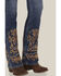 Image #4 - Idyllwind Women's Hawkins Dark Wash Rebel Mid Rise Boot Stitch Super Stretch Denim Jeans, Dark Wash, hi-res