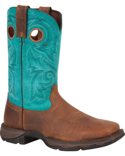 Image #1 - Durango Women's Lady Rebel Bar None Western Boots - Square Toe, Brown, hi-res