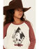 Image #2 - Wrangler Girls' Desert Logo Long Sleeve Graphic Shirt, Rust Copper, hi-res