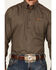 Image #3 - Cinch Men's Geo Print Long Sleeve Button-Down Western Shirt, Brown, hi-res