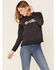 Image #1 - Dale Brisby Women's Rodeo Time Graphic Long Sleeve Top, Charcoal, hi-res