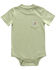 Image #1 - Carhartt Infant Boys' Short Sleeve Pocket Onesie, Green, hi-res