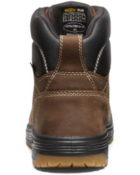 Image #3 - Keen Men's Fort Wayne 6" Waterproof Work Boots - Round Toe, Dark Brown, hi-res