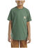 Image #1 - Carhartt Boys' Short Sleeve Pocket T-Shirt, Green, hi-res