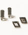 Image #4 - Shyanne Women's Rodeo Sunset Feather Earring Set - 5 Piece, Silver, hi-res