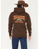 Image #1 - Seager Men's Rodeo Graphic Hooded Sweatshirt, Brown, hi-res
