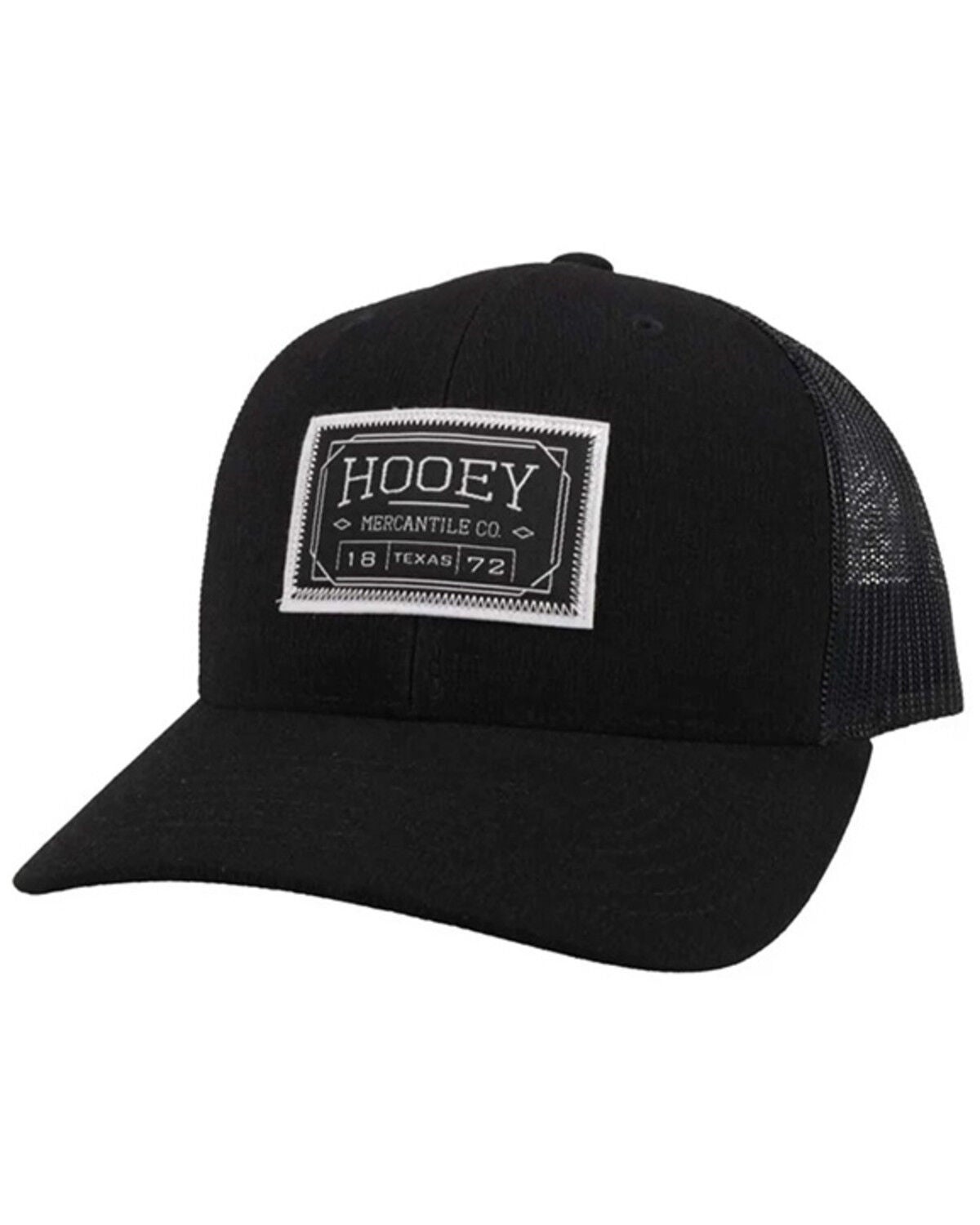 Image #1 - Hooey Men's Doc Trucker Cap, Black, hi-res