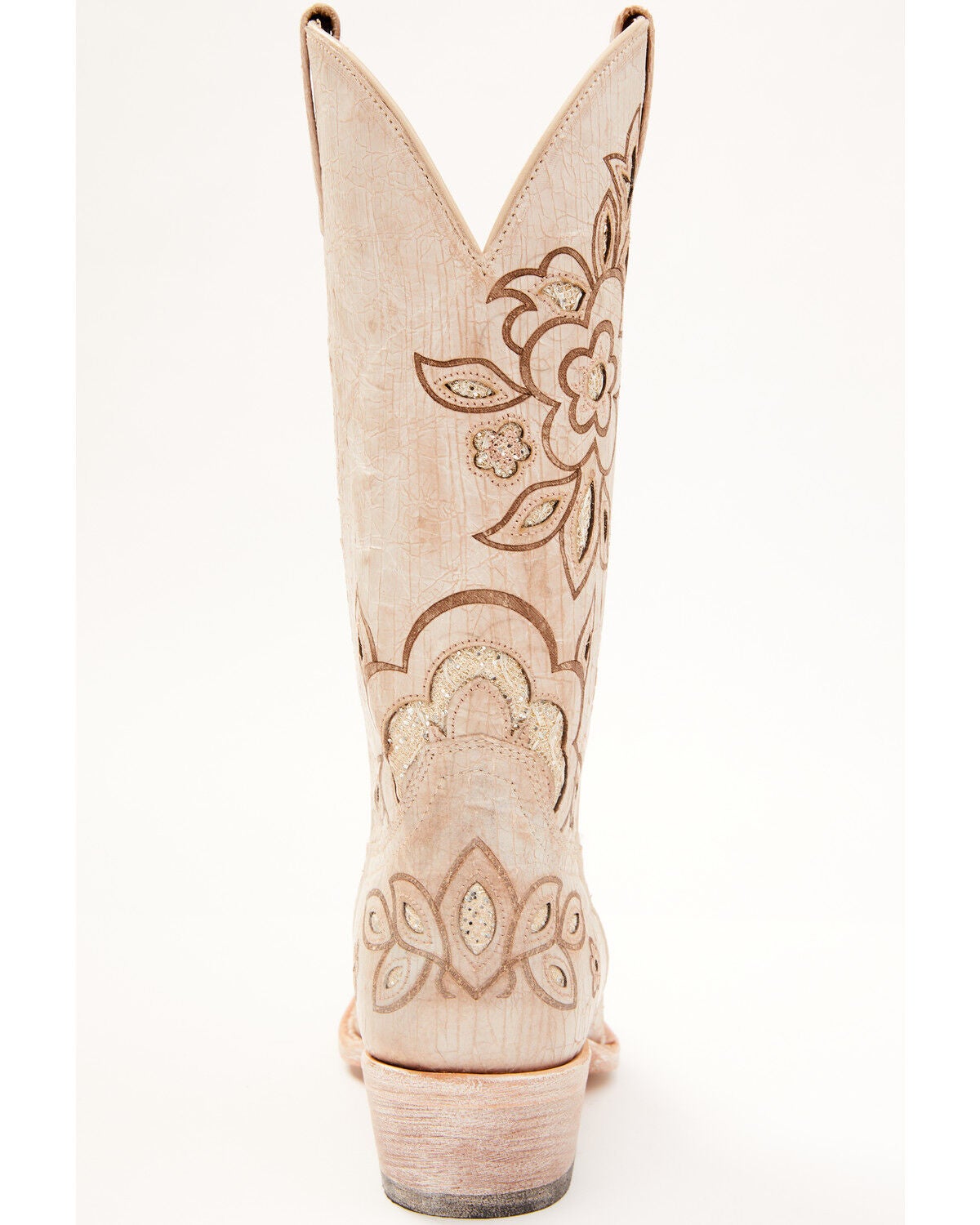 Belle White Western Boots - Snip Toe 