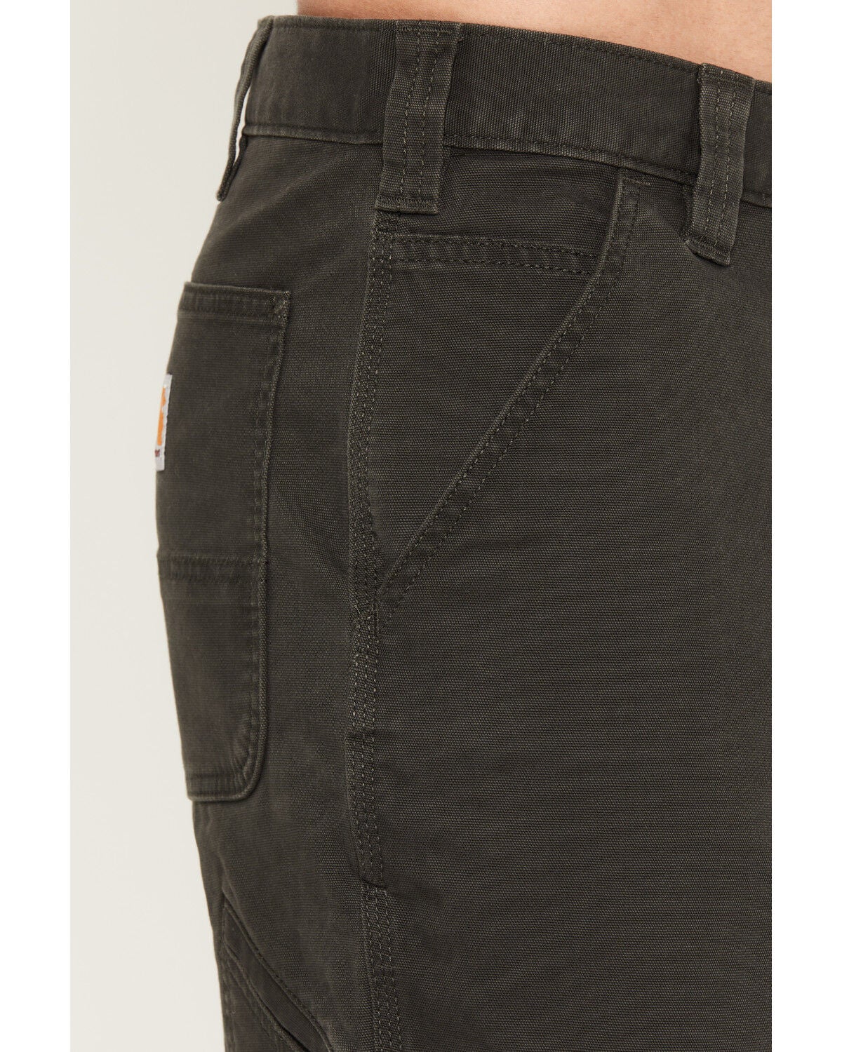 Image #2 - Carhartt Men's Peat Rugged Flex&reg; Rigby Dungaree Work Pants, Loden, hi-res