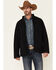 Image #1 - Cody James Core Men's Steamboat Zip-Front Softshell Jacket, Black, hi-res