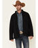 Image #1 - Cody James Core Men's Steamboat Zip-Front Softshell Jacket , Black, hi-res
