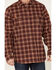 Image #3 - Hawx Men's FR Plaid Print Long Sleeve Button-Down Work Shirt , Red, hi-res
