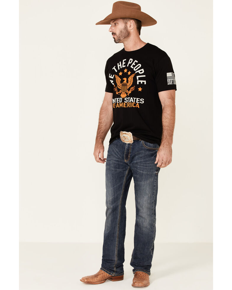 Brothers & Arms Men's We The People Graphic Short Sleeve T-Shirt , Black, hi-res