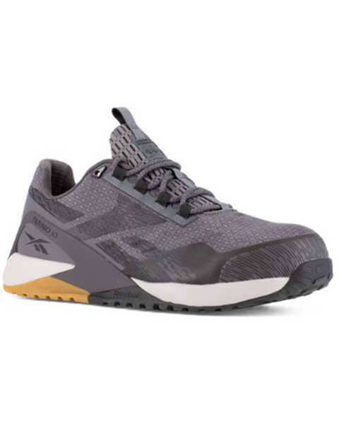 Reebok Men's Nano X1 Adventure Athletic Work Shoes - Composite Toe, Black/grey, hi-res