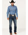 Image #1 - Ariat Men's M5 Ford Remming Dark Wash Stretch Straight Leg Jeans, Blue, hi-res