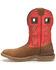 Image #3 - Double H Men's Henley Waterproof Western Work Boots - Composite Toe, Brown, hi-res