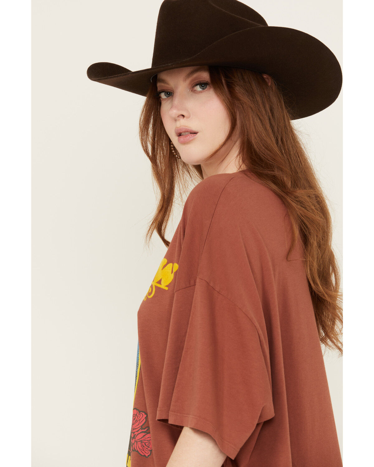 Image #2 - Day Dreamer Tim McGraw Short Sleeve Oversized Tee, Brown, hi-res