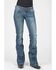 Stetson Women's 816 Medium Stitched Bootcut Jeans , Blue, hi-res