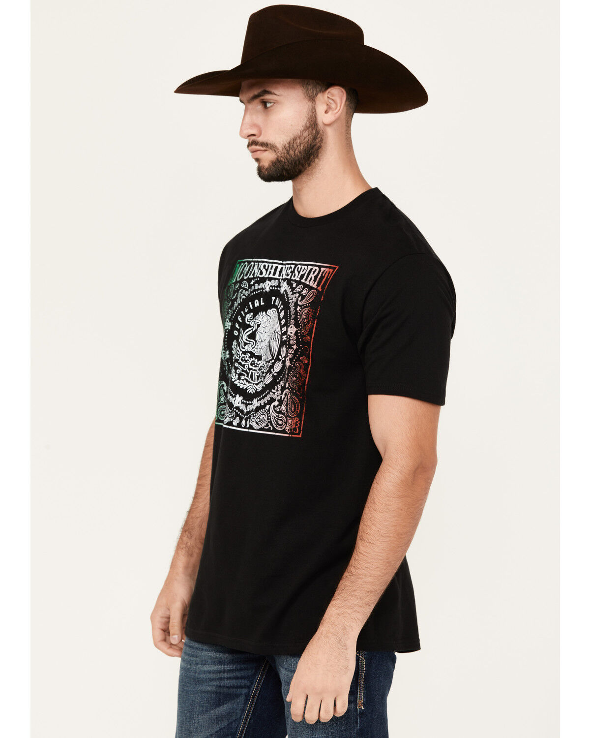 Image #2 - Moonshine Spirit Men's Official Trademark Short Sleeve Graphic T-Shirt, Black, hi-res