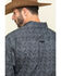 Tuf Cooper Men's Black Stretch Paisley Poplin Print Long Sleeve Western Shirt , Charcoal, hi-res