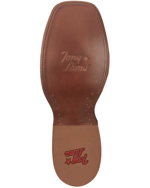 Image #7 - Tony Lama Men's Tucson Western Boots - Broad Square Toe , Black, hi-res